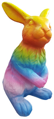 Designer figures, modern decorations, garden figures, rabbit sculpture, sculptures
