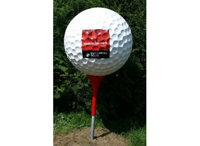 Designer figures modern decorations garden deco figures golf ball sculpture
