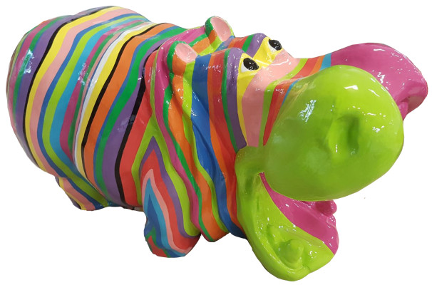 Designer Abstract Figure Modern Figures Decoration Hippopotamus Garden Sculptures