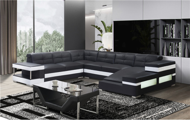 Couch Sofa Living Landscape U Shape Corner Sofa Couch Set Upholstered Big XXL Sofas