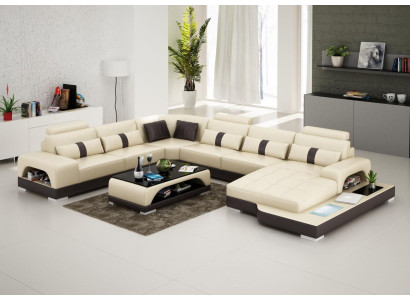 Couch suite upholstery big XXL sofas couches sofa living landscape U-shape corner sofa