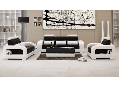 Leather sofa couch sets seat upholstery sofa suite 3+2+1 leather fabric