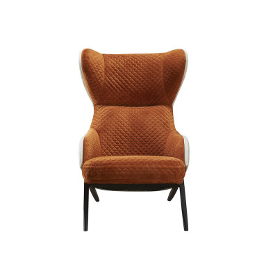 Armchair Design Couch Sofa Seat Luxury Beige New Relax Leather Lounge Club Upholstery