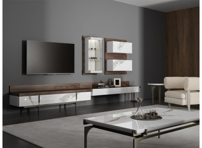 Wall unit TV stand sideboard wall cabinet modern living room hanging display cabinet wood
