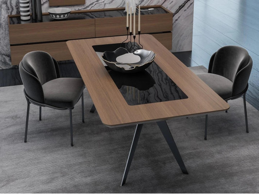 Luxury dining room set dining table 4x chairs chair textiles dining group suite new