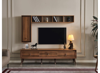 Living room set TV stand wall cabinet shelf luxury furniture modern set new