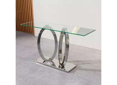Designer luxury console table console tables stainless steel with glass design