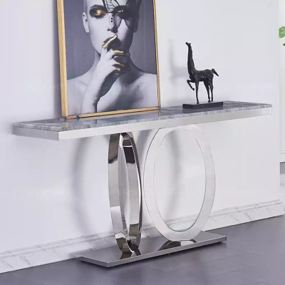 Designer luxury console table console tables stainless steel with glass design