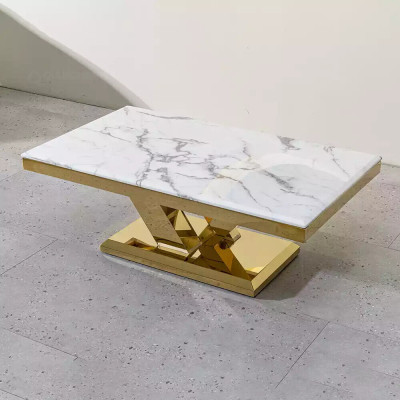 Coffee table design table living room luxury coffee tables furniture 130x70 metal