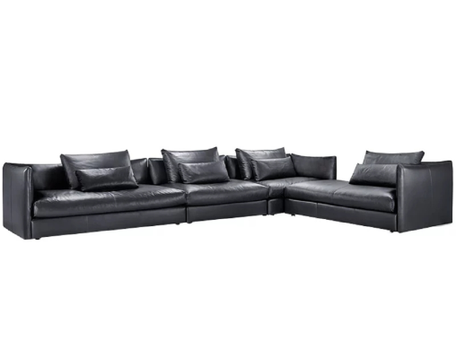 Italian leather style living room furniture corner sofa couch upholstery suite corner couch