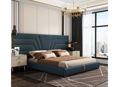 Luxury bedroom bed double beds design furniture bed frame hotel