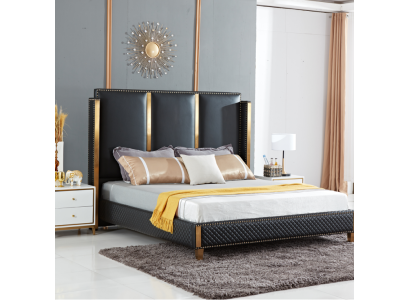 Bed cushion design luxury double hotel beds marital sleeping room 180x200cm