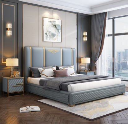 Double bed, luxury wood bed frames, bed frame, furniture design, modern.