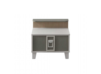 Bedside table nightstands consoles wood children's room modern gray girls