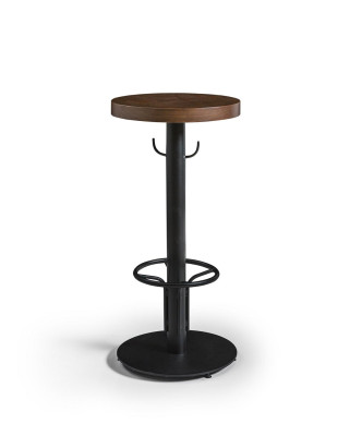 Bartisch Round Standing Table Modern Wood Brown Furniture New Luxury Design