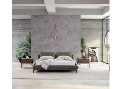 Modern design bedroom set 3-piece bed 2x nightstands 180x200