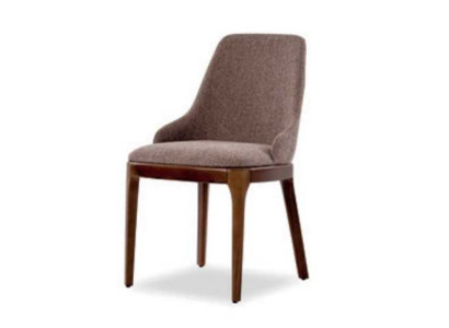 Luxury chair dining room modern wood with textile upholstered chairs solid wood