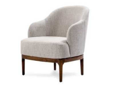 Luxury Armchair for Living Room, Gray Color Design Lounge Club Furniture Single Seater