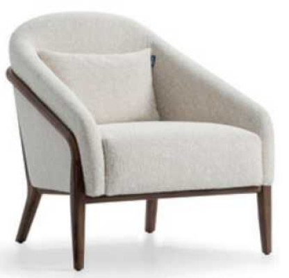 Armchair Upholstery Seat Modern Design Gray Lounge Luxury Living Room