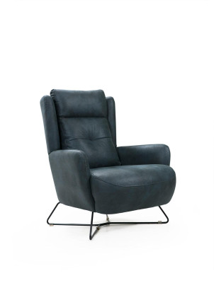 Modern black armchair living room designer seating furniture textile upholstery fabric