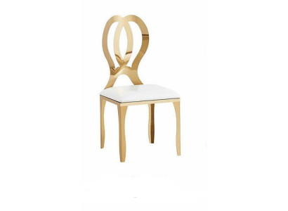 Solid Stainless Steel Upholstered Textile Chair Dining Table Design Dining Room Chairs