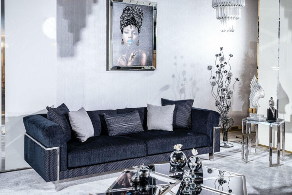 Living room sofa set 3+1 seater coffee table sofa armchair set 4-piece.