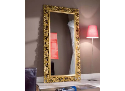 Classic design mirror living room sideboard luxury wood frame new