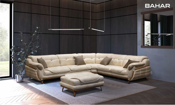 Sectional sofa L-shape fabric luxury sofa living landscape upholstered couch couches