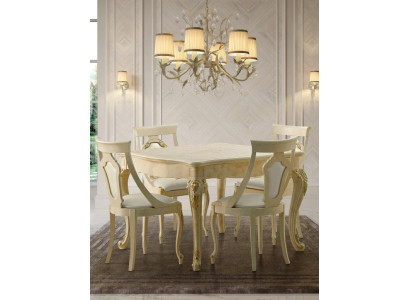 Dining room chairs wood luxury armchair chair beige backrest living room furniture beige new