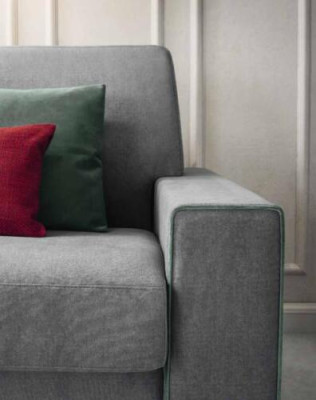 Living room textile sofa gray two-seater designer sofas upholstered sofas 2-seater new