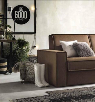 Sleeper Sofa 2-Seater Loveseat Textile Sofa Living Room Italian Furniture New
