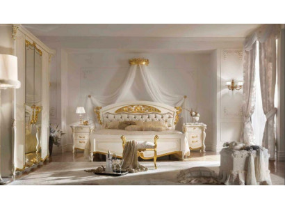 Wedding bed double marriage beds classic Italian style furniture baroque