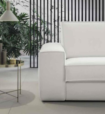 Modern design luxury sofa, 2-seater furniture for living room, gray textile alfitalia