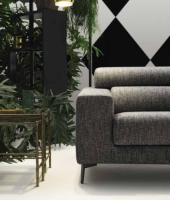 Modern 3-seater Sofa Room Furniture Gray Design Three-seater Couch Upholstered Sofa