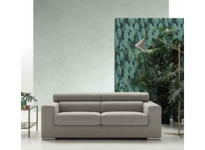 3-seater sofa couch modern luxury upholstery seat sofa fabric grey alfitalia