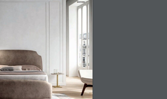 Luxury double bedroom textile beds 200x200 bed upholstered bed Italian furniture