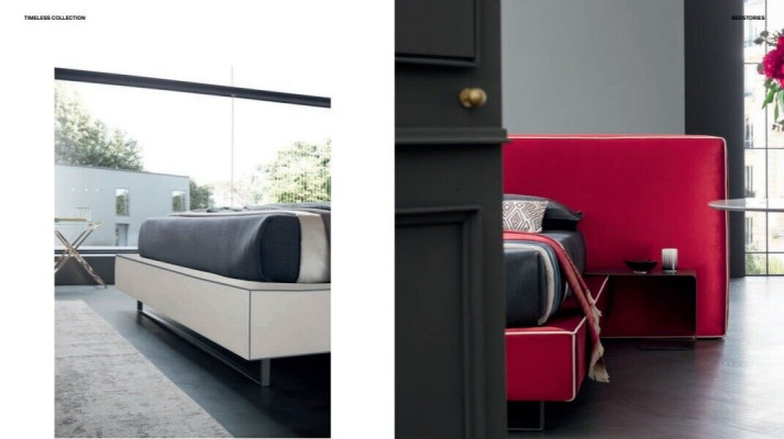 Italian designer bed bedroom beds textile hotel luxury upholstered furniture