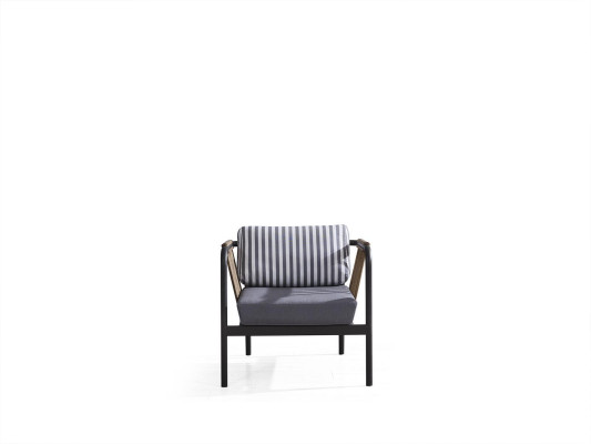 Sofa 3 2 Seater Luxury Three-Seater Armchair Design Furniture Set 5 pcs. Gray New