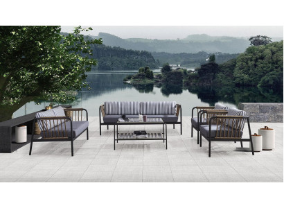 Sofa 3 2 Seater Luxury Three-Seater Armchair Design Furniture Set 5 pcs. Gray New