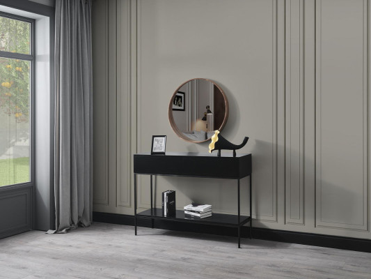 Classic Wooden Wall Mirror Mirror Design Brown Living Room New