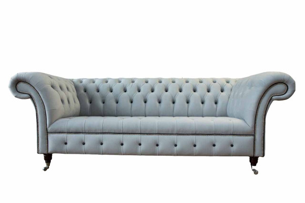 3-seater luxury Chesterfield leather sofa luxury designer couch new