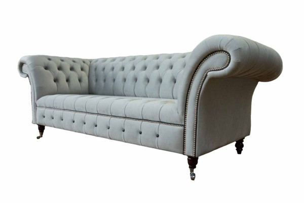 3-seater luxury Chesterfield leather sofa luxury designer couch new