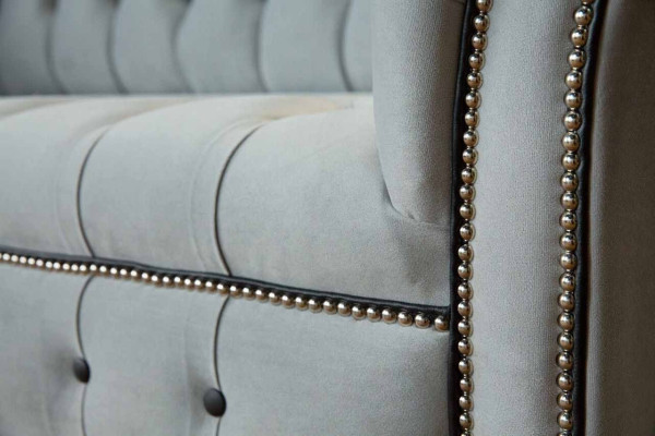 3-seater luxury Chesterfield leather sofa luxury designer couch new