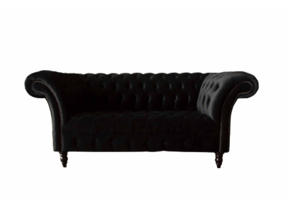 Chesterfield 2-seater designer sofa couch upholstery luxury couches fabric
