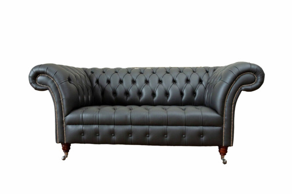 Chesterfield leather sofa couch upholstered 2 seater designer sofas couches