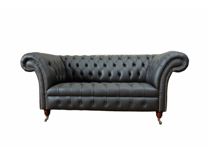 Chesterfield leather sofa couch upholstered 2 seater designer sofas couches