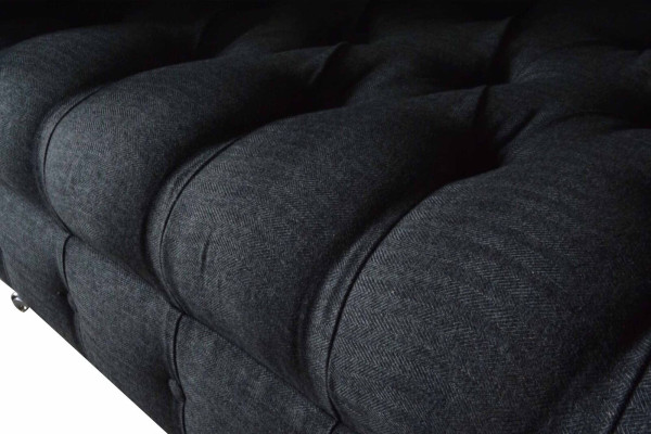 Couch Upholstery Sofa Textile Chesterfield Sofas 1.5-Seater Single-Seater Gray