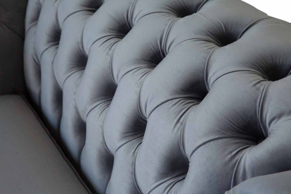 Design Chesterfield Fabric Armchair 1-Seater Upholstered Sofas Lounge New
