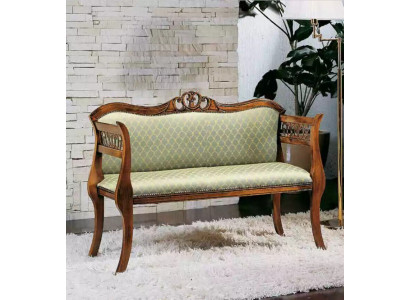 Classic bank luxury upholstered bench living room seating two-seater