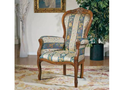 Armchair Designer Seat Luxury Textile Upholstery Fabric Furniture Classic Design
